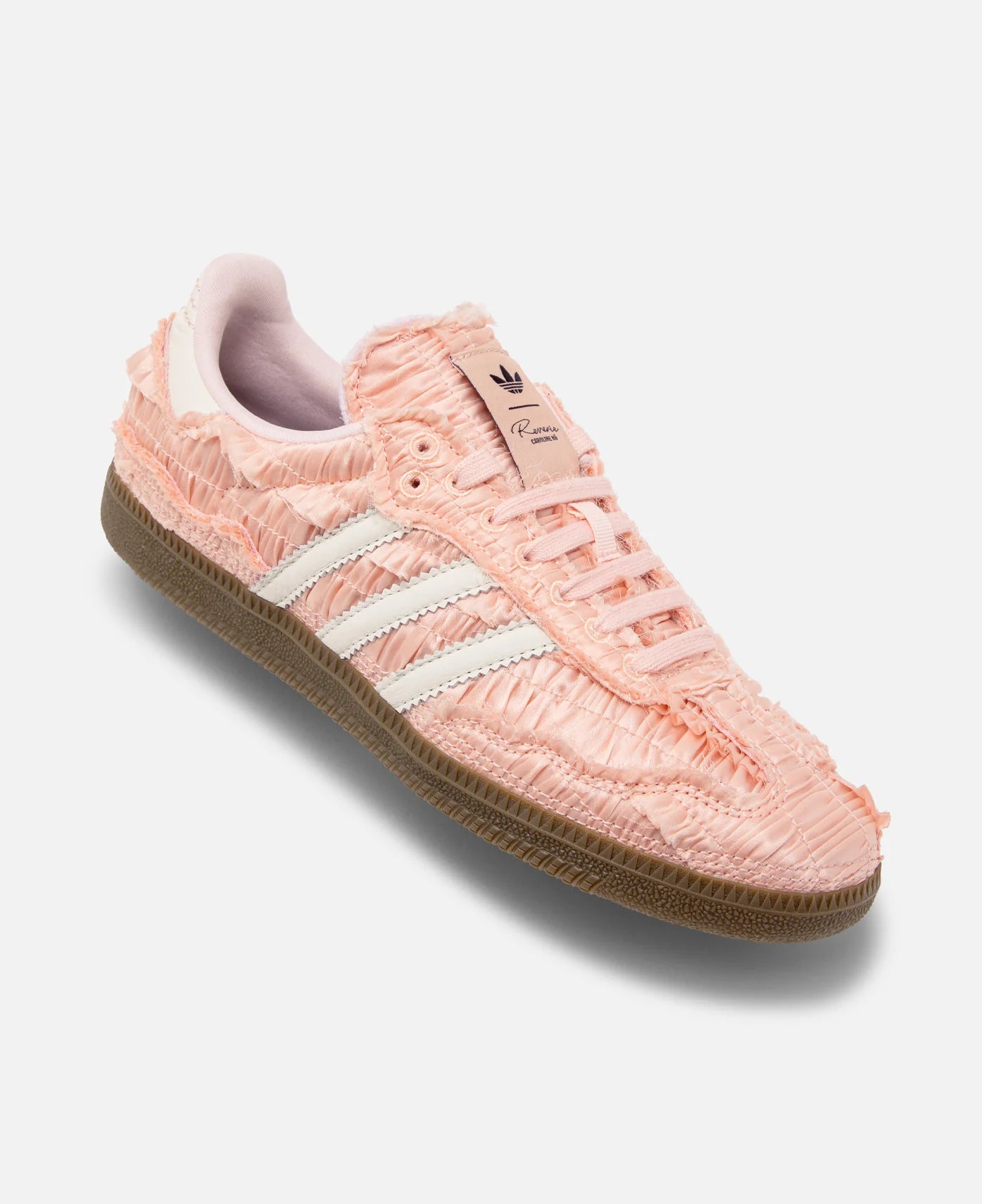 Samba Reverie by Caroline Hú CLOT Pink Textured Silk Upper